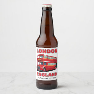 Étiquette Pour Bouteilles De Bière Texte personnalisé Londres Angleterre