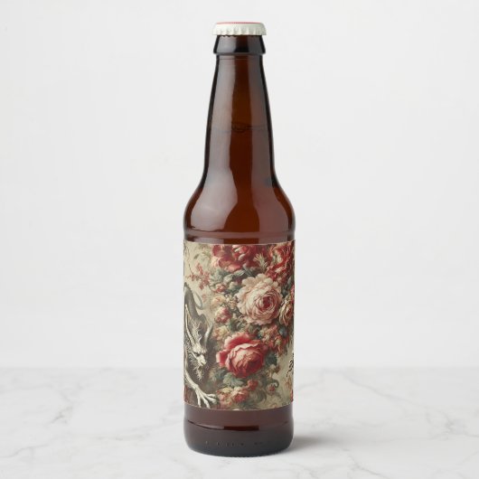 Étiquette Pour Bouteilles De Bière The Scarlet Thicket – Gothic Mythic Design (Devant)