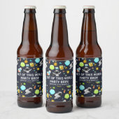Étiquette Pour Bouteilles De Bière Thème spatial cool - Astronauts & Rocket Ships (Bouteilles)