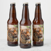 Étiquette Pour Bouteilles De Bière Tigres de fer (Bouteilles)