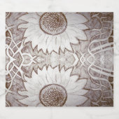 Étiquette Pour Bouteilles De Bière tournesol à la maison (Étiquettes simples)