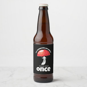 Étiquette Pour Bouteilles De Bière Tous Les Champignons Ne Sont Réglables Qu'Une Fois