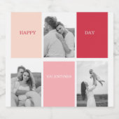 Étiquette Pour Bouteilles De Bière Trois photos | Bonne Saint Valentin (Étiquettes simples)