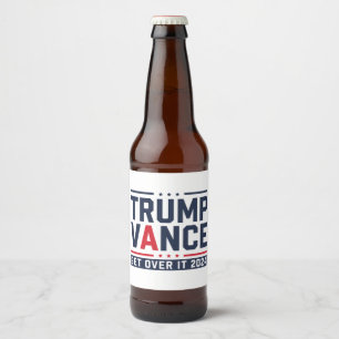 Étiquette Pour Bouteilles De Bière Trump a gagné l'élection 2024 Président Trump Vanc