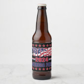 Étiquette Pour Bouteilles De Bière Trump Amérique d'abord (Devant)