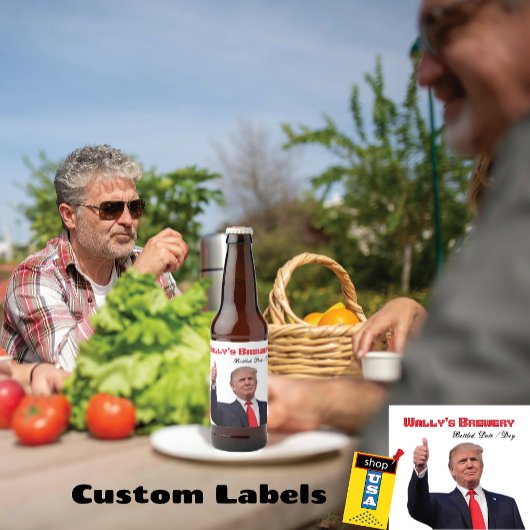 Étiquette Pour Bouteilles De Bière Trump Fab Creative fun Bière bouteille Étiquette