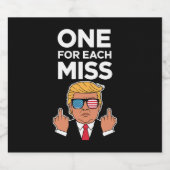 Étiquette Pour Bouteilles De Bière Trump Un Pour Chaque Miss (Étiquettes simples)