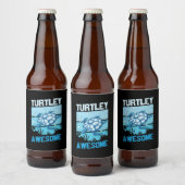 Étiquette Pour Bouteilles De Bière Turtle Lover | Turtley Awesome (Bouteilles)
