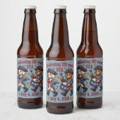 Étiquette Pour Bouteilles De Bière USA 250th Anniversary Souvenir - Patriotique (Bouteilles)