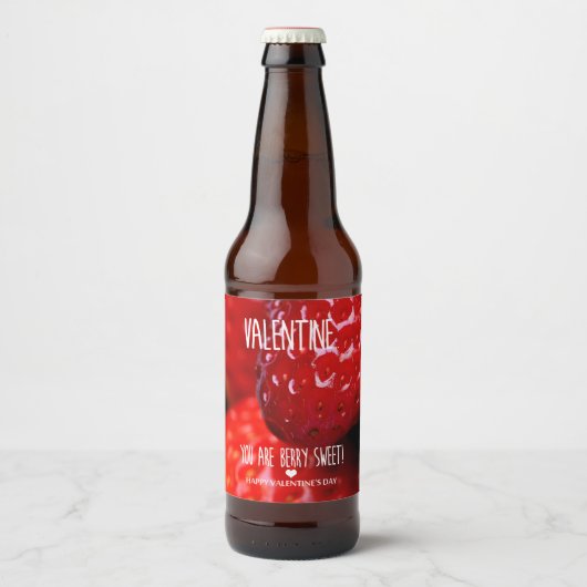 Étiquette Pour Bouteilles De Bière Valentine, tu es mignonne ! (Devant)