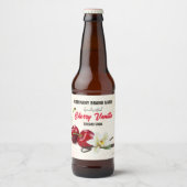 Étiquette Pour Bouteilles De Bière Vanilla cerise (Devant)