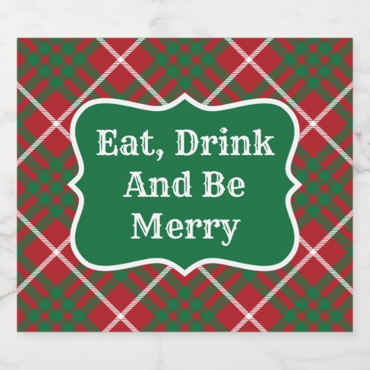 Étiquette Pour Bouteilles De Bière Vérification rouge et verte (Étiquettes simples)