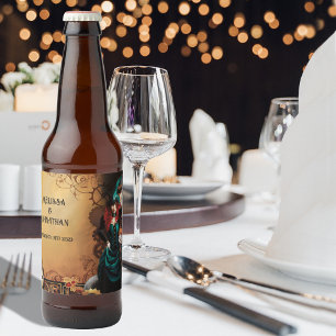 Étiquette Pour Bouteilles De Bière Victorian Steampunk Elegance Mariage