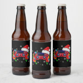 Étiquette Pour Bouteilles De Bière Video Game Controller Christmas Santa Hat Gamer Bo (Bouteilles)