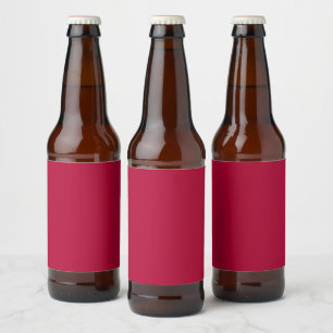 Étiquette Pour Bouteilles De Bière Vin de marron clair clair clair et uni rouge
