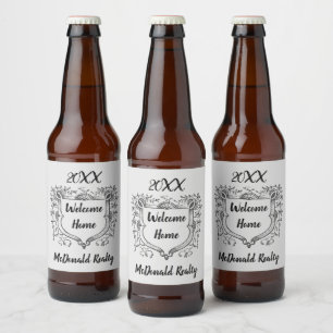 Étiquette Pour Bouteilles De Bière Vintage Shield Immobilier Bienvenue chez vous Agen