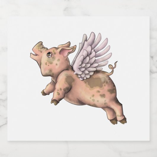 Étiquette Pour Bouteilles De Bière Voler des cochons (Étiquettes simples)