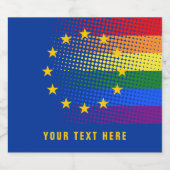 Étiquette Pour Bouteilles De Bière Voter Pour Notre Future Europe Election Pride Arc  (Étiquettes simples)
