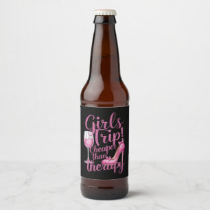 Étiquette Pour Bouteilles De Bière Voyage entre filles moins cher que la thérapie Wee