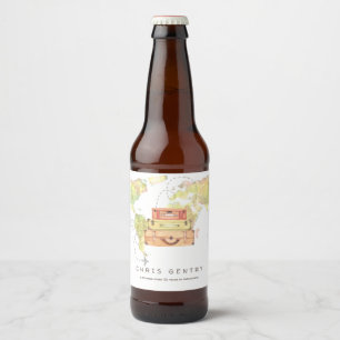 Étiquette Pour Bouteilles De Bière Voyage Retraite Étiquette de la bière