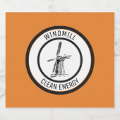 Étiquette Pour Bouteilles De Bière Windmill (Étiquettes simples)
