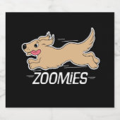 Étiquette Pour Bouteilles De Bière Zoomie de chien (Étiquettes simples)