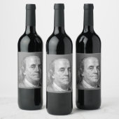 Étiquette Pour Bouteilles De Vin 100 dollars, Benjamin Franklin (Bouteilles)