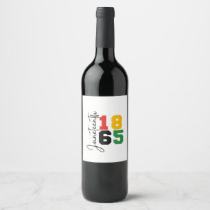 Étiquette Pour Bouteilles De Vin 1865 Le Véritable Jour de l'Indépendance