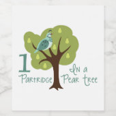 Étiquette Pour Bouteilles De Vin 1 Perdrix Dans L'Arbre À Poires