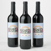 ÉTIQUETTE POUR BOUTEILLES DE VIN "2025 (Bouteilles)