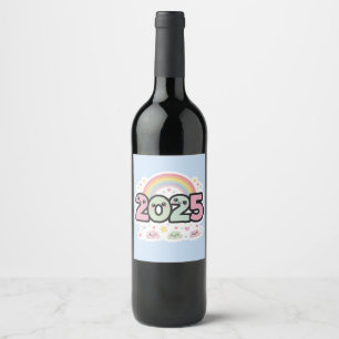 ÉTIQUETTE POUR BOUTEILLES DE VIN "2025