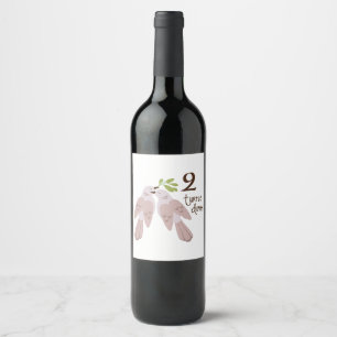 Étiquette Pour Bouteilles De Vin 2 Turtle Dove