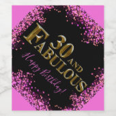 Étiquette Pour Bouteilles De Vin 30e anniversaire (Étiquettes simples)