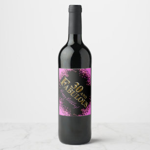 Étiquette Pour Bouteilles De Vin 30e anniversaire