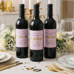 Étiquette Pour Bouteilles De Vin 40th Birthday Born 1986 Ajouter Nom Rose Grey<br><div class="desc">Anniversaire personnalisé ajoutez votre nom et étiquette de vin mousseux année. Modifiez le nom et l'année avec le modèle fourni. Un merveilleux article de fête d'anniversaire rose personnalisé. Plus de cadeaux et de fournitures de fête disponibles avec le design "de normes de fixation" dans le magasin.</div>