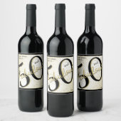 Étiquette Pour Bouteilles De Vin 50 et fabuleux fête d'anniversaire 50e Fun Black/G (Bouteilles)