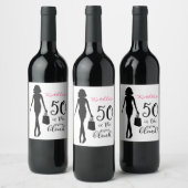 Étiquette Pour Bouteilles De Vin 50e anniversaire (Bouteilles)