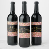 Étiquette Pour Bouteilles De Vin 55e anniversaire (Bouteilles)