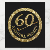 Étiquette Pour Bouteilles De Vin 60 Et Toujours En Vague' (Étiquettes simples)