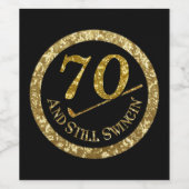 Étiquette Pour Bouteilles De Vin 70 Et Toujours En Vague' (Étiquettes simples)