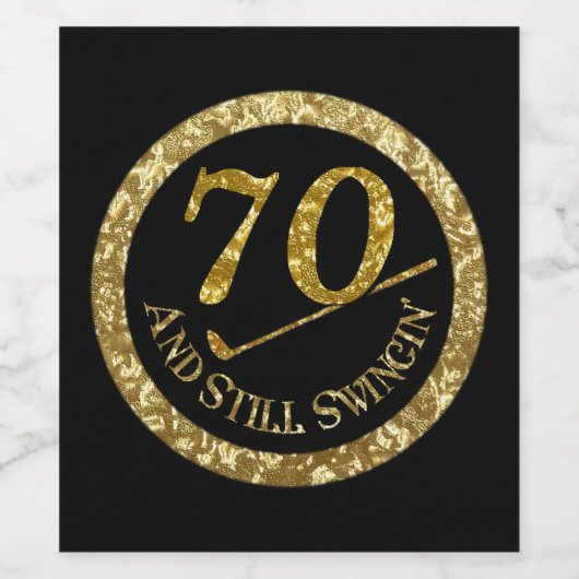 Étiquette Pour Bouteilles De Vin 70 Et Toujours En Vague' (Étiquettes simples)