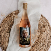 Étiquette Pour Bouteilles De Vin 80e anniversaire de la fête