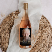 Étiquette Pour Bouteilles De Vin 80e anniversaire de la fête