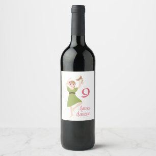 Étiquette Pour Bouteilles De Vin 9 Danses