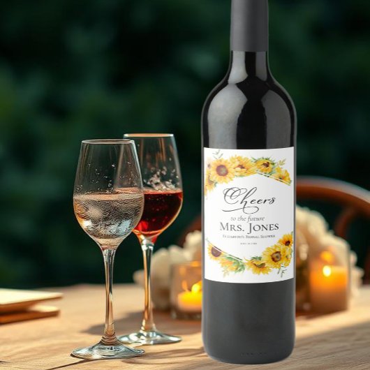 Étiquette Pour Bouteilles De Vin À la future Mme Cadeau de mariage