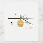 Étiquette Pour Bouteilles De Vin Abeille (Étiquettes simples)