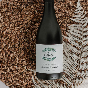 Étiquette Pour Bouteilles De Vin Abondant Foliage Mariage personnalisé