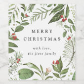 Étiquette Pour Bouteilles De Vin Abondant | Vacances personnalisées (Étiquettes simples)