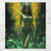 Étiquette Pour Bouteilles De Vin Absinthe Green Fairy (Étiquettes simples)