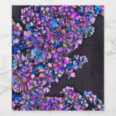 Étiquette Pour Bouteilles De Vin Abstrait Lilac (Étiquettes simples)